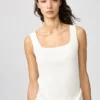 3D Knit geribde mouwloze trui voor dames