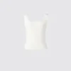 3D Knit geribde mouwloze trui voor dames