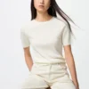 3D Knit merinotrui voor dames | Halflange mouwen