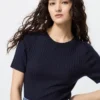 3D Knit merinotrui voor dames | Halflange mouwen