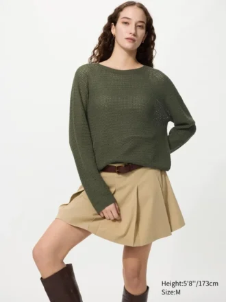 3D Knit mesh-trui voor dames