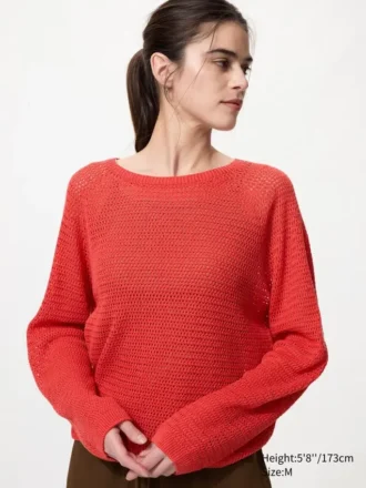 3D Knit mesh-trui voor dames