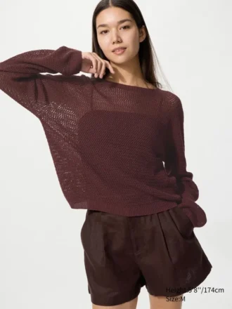 3D Knit mesh-trui voor dames