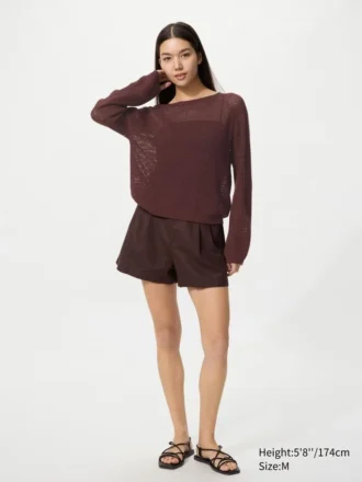 3D Knit mesh-trui voor dames