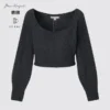 3D Knit volumineuze damestrui met Longsleeves