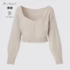3D Knit volumineuze damestrui met Longsleeves