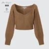 3D Knit volumineuze damestrui met Longsleeves