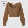 3D Knit volumineuze damestrui met Longsleeves