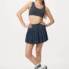 Actieve geplooide tennisrok voor dames