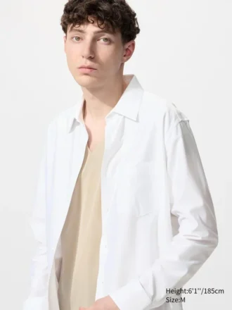 AIRism Anti-Odor Mesh T-shirt voor heren | V-hals