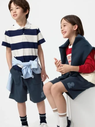 AIRism katoen halflange broek voor kinderen | Print