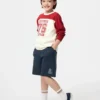 AIRism katoen halflange broek voor kinderen | Print