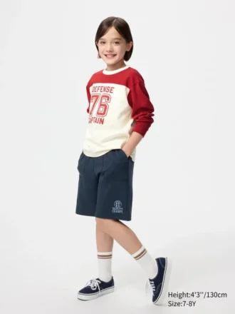 AIRism katoen halflange broek voor kinderen | Print