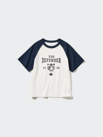 AIRism katoen T-shirt met korte mouwen en print voor kinderen