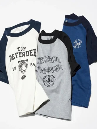 AIRism katoen T-shirt met korte mouwen en print voor kinderen