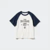 AIRism katoen T-shirt met korte mouwen en print voor kinderen
