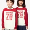 AIRism katoen T-shirt met Longsleeves voor kinderen | Print