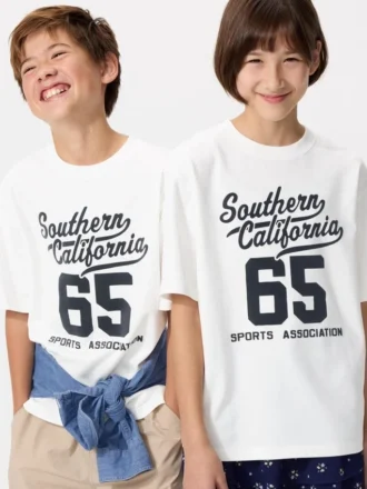 AIRism katoen T-shirt met print voor kinderen