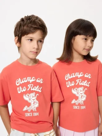 AIRism katoen T-shirt met print voor kinderen