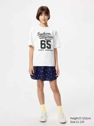 AIRism katoen T-shirt met print voor kinderen