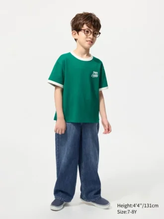 AIRism katoen T-shirt met print voor kinderen