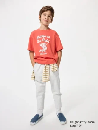 AIRism katoen T-shirt met print voor kinderen