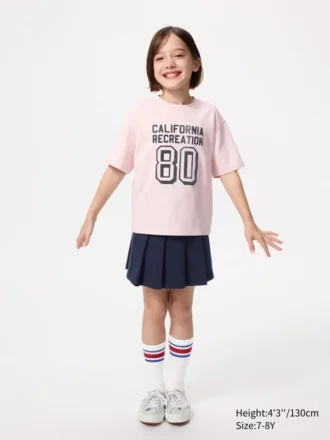 AIRism katoen T-shirt met print voor kinderen