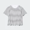 AIRism katoen T-shirt voor dames | Gestreepte
