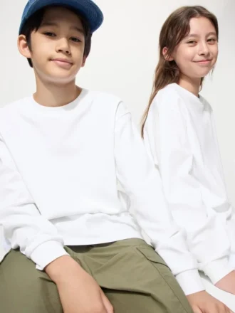 AIRism katoen T-shirt voor kinderen | Longsleeves