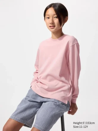 AIRism katoen T-shirt voor kinderen | Longsleeves