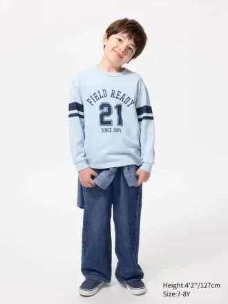 AIRism katoen T-shirt voor kinderen | Longsleeves