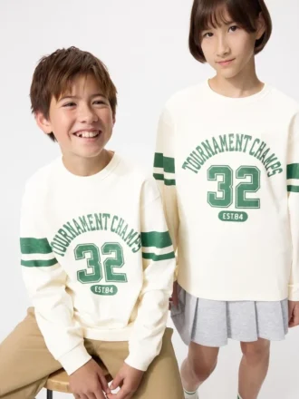 AIRism katoen T-shirt voor kinderen | Longsleeves | Print
