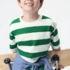 AIRism katoenen gestreept T-shirt voor kinderen