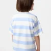 AIRism katoenen gestreept T-shirt voor kinderen