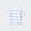 AIRism katoenen gestreept T-shirt voor kinderen