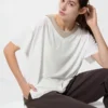 AIRism Relaxed T-shirt met V-hals voor dames | 2-way