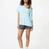 AIRism Relaxed T-shirt met V-hals voor dames | 2-way