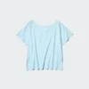 AIRism Relaxed T-shirt met V-hals voor dames | 2-way