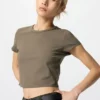 AIRism Soft Cropped T-shirt voor dames