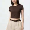 AIRism Soft Cropped T-shirt voor dames