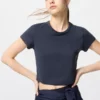 AIRism Soft Cropped T-shirt voor dames