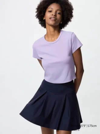 AIRism Soft Cropped T-shirt voor dames