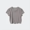 AIRism Soft Cropped T-shirt voor dames