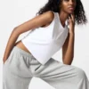 AIRism Soft geribd T-shirt voor dames | Mouwloos