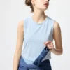 AIRism Soft geribd T-shirt voor dames | Mouwloos