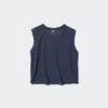 AIRism Soft geribd T-shirt voor dames | Mouwloos