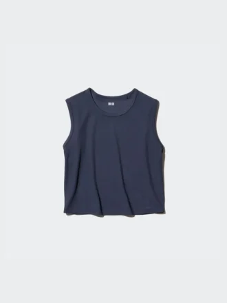 AIRism Soft geribd T-shirt voor dames | Mouwloos