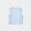 AIRism Soft geribd T-shirt voor dames | Mouwloos