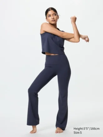AIRism Soft geribde flare-legging voor dames