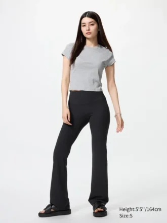 AIRism Soft geribde flare-legging voor dames